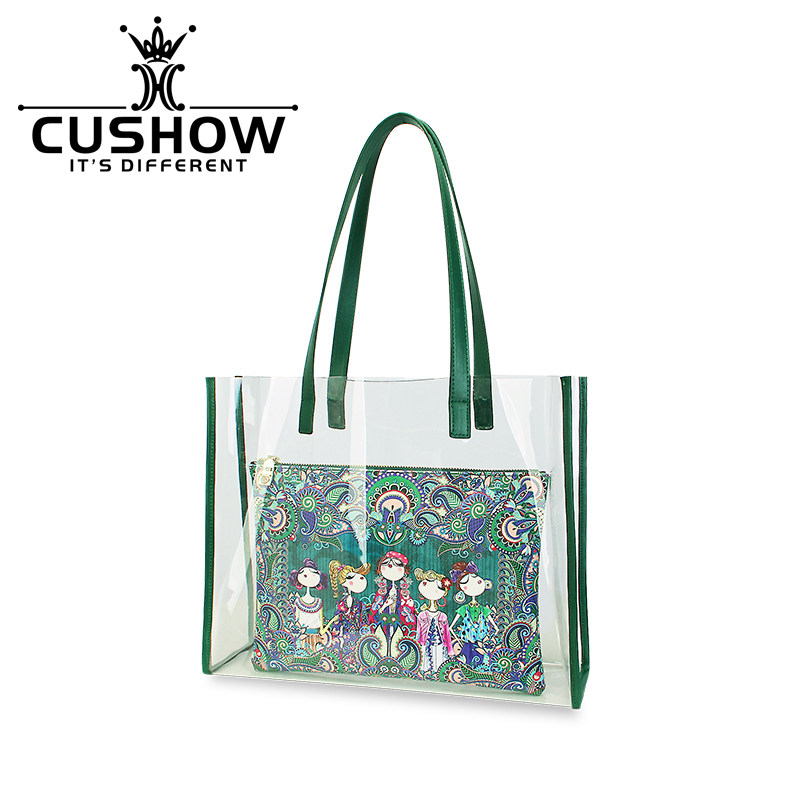 卡秀原创透明果冻包2023春夏子母袋 卡秀女士包袋