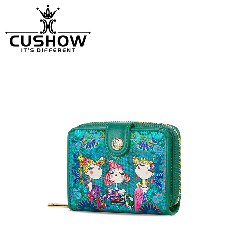 卡秀原创真皮印花卡包2021牛皮钱包 卡秀卡包