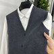 Sweater men's vest vest vest vest vest button spring and autumn trend