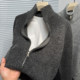 Knitted cardigan men's sweater coat autumn and winter turtleneck trend