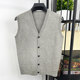 Sweater men's vest vest vest vest vest button spring and autumn trend