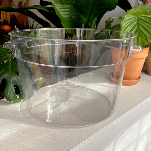 塑料桶透明加厚储物桶圆形扎染蜡染植物材料染色桶工具高颜值展示 - 图2