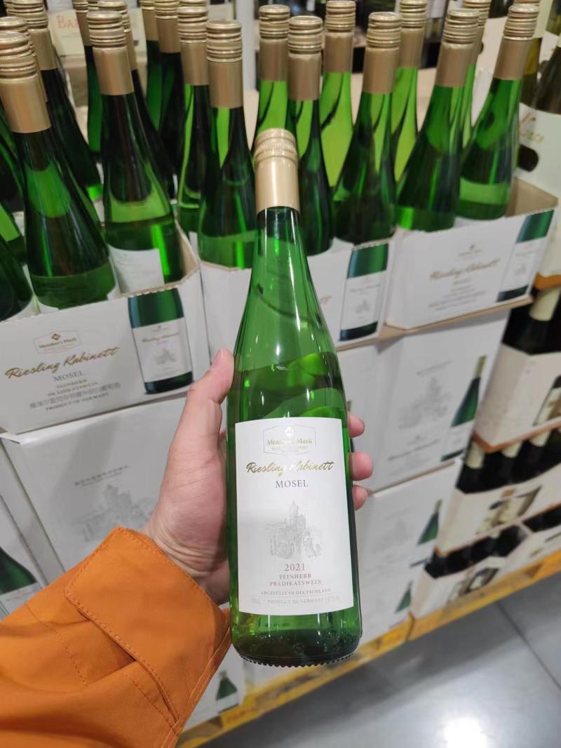 山姆代购德国产MM Mosel Riesling摩泽尔雷司令半甜白葡萄酒750ml - 图2