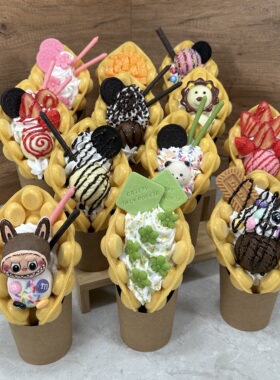 仿真鸡蛋仔模鸡蛋仔模具港式鸡蛋仔模型定制仿真鸡蛋仔冰激凌模型