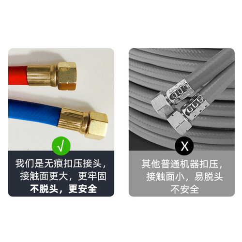 达立斯牌工业用8mm氧气乙炔双色管连体管高压氧气管焊割煤气管子 - 图2