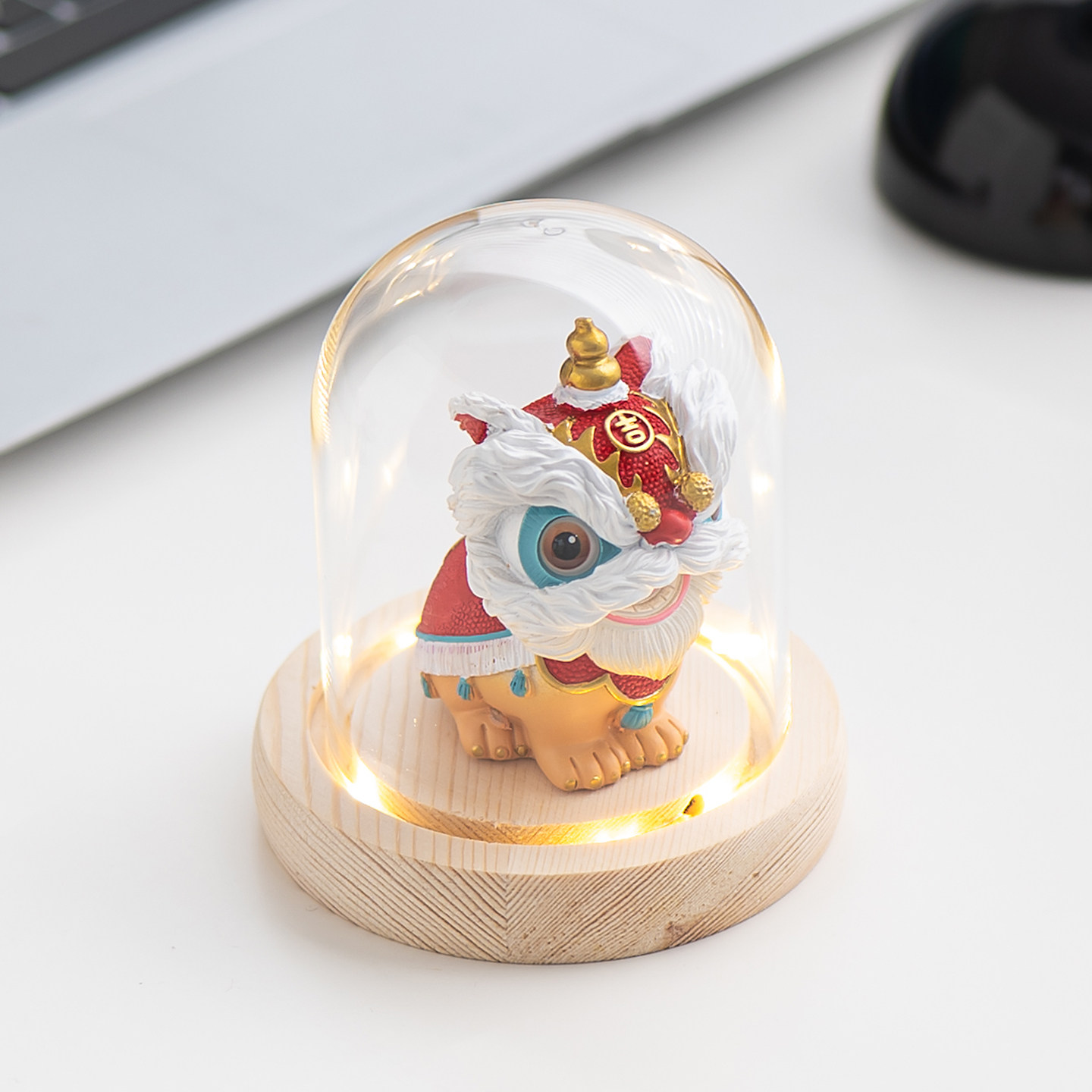 国潮佛山新款舞狮醒狮创意摆件高级感桌面茶桌装饰工艺品汽车装饰,淘宝优惠券,粉丝福利购,淘宝优惠卷