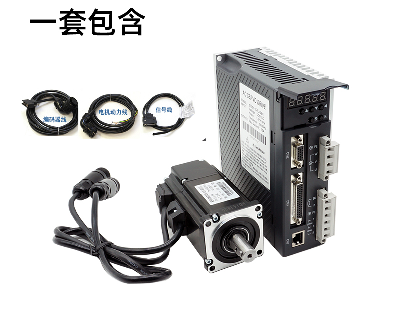 时代超群SD系列80伺服电机套装750W400W1KW3交流马达驱动器放大器 - 图0