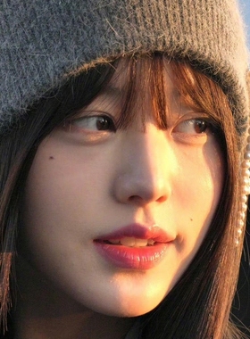 张元英同款帽子韩国2024新款时尚潮珍珠蝴蝶结针织毛线帽子女秋冬
