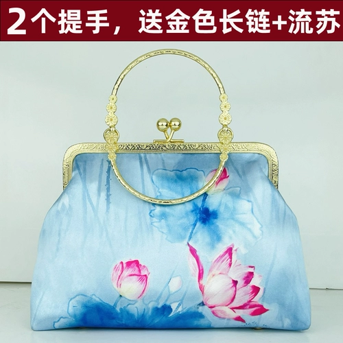 Вместительная и большая этническая маленькая сумка клатч, ретро сумка через плечо, китайский стиль