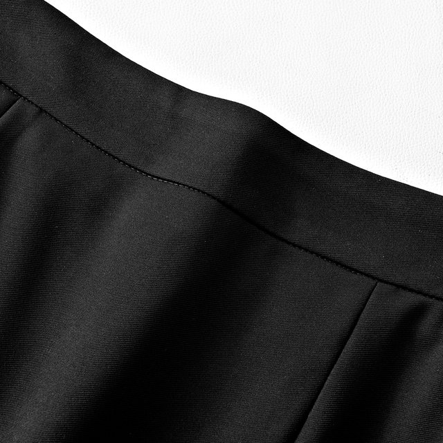 Irregular suit splicing mesh A-line skirt for women spring 2025 new semi-elastic hip-covering fishtail long skirt