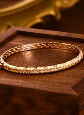 拉丝设计拉丝交叉麦穗手镯爆款