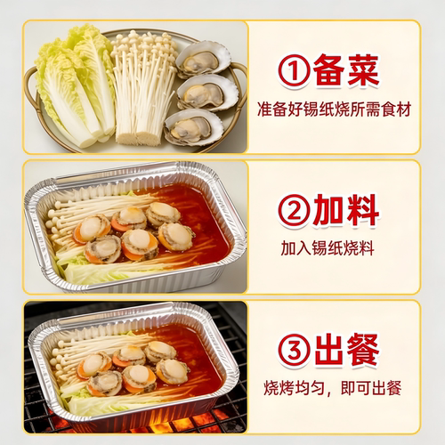 料八方锡纸烧烤酱料1kg商用秘制锡纸金针菇豆腐肥牛花甲香辣调料 - 图0