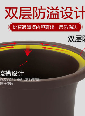 家用全自动炖盅熬汤紫砂煮粥神器
