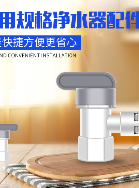净水器2分3.2加仑压力桶球阀 纯水机储水罐通用快接阀门 配件接头