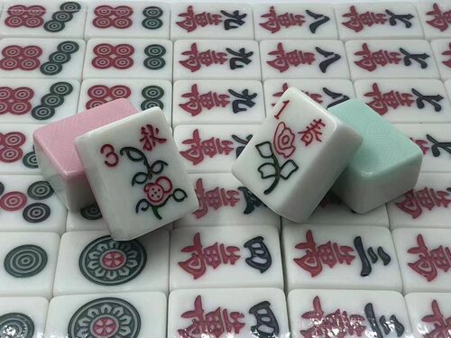 仿玉石颜色全自动电动四口机麻将机磁性牌一级正磁性家用大号中号 - 图3