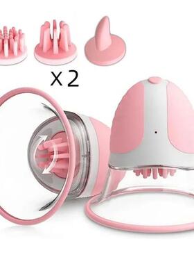 Breast Massage Nipple Vibrator Sucker Strong Manual Sucking