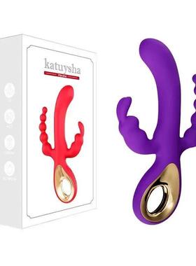 3 In 1 Dildo Rabbit Vibrator for Women G-Spot Clitoris Stimu
