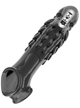 Reusable Condoms Penis Extend Sleeve with Vibrator Dick Enla