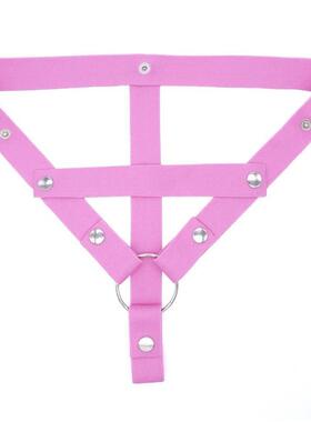 Male Penis Ring Chastity Cage Anti-off Device Elastic Band A