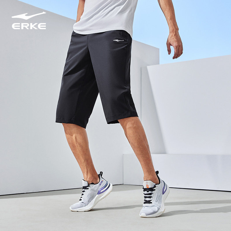 鸿星尔克运动七分裤男夏季新款男士跑步速干裤运动裤爸爸裤子短裤,淘宝优惠券,粉丝福利购,淘宝优惠卷