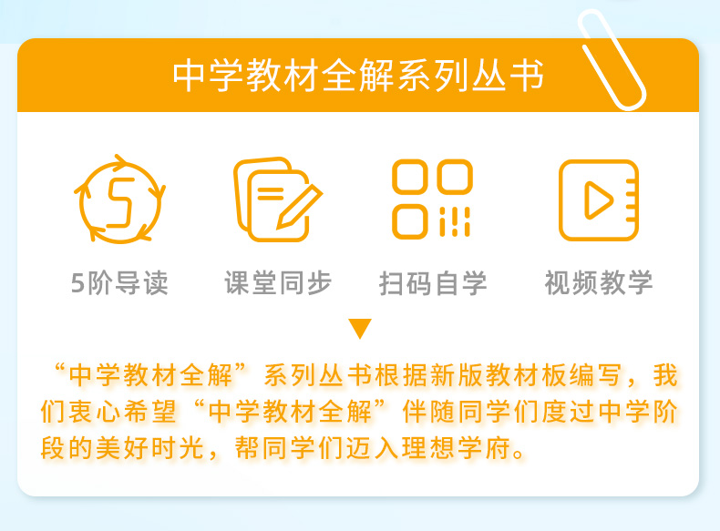 薛金星中学教材全解语文数学英语物理化学生物鲁教五四制六七年级八九年级上册下册语文人教数学英语54制789年级同步教材讲解辅导-图2