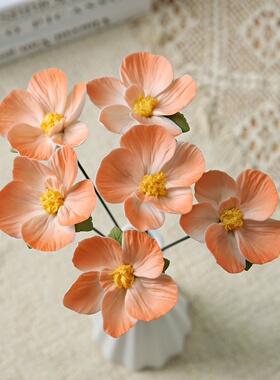品瓷汇陶瓷芙蓉花仿真花桌面摆件