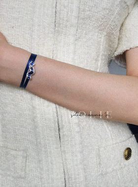 choker超仙浪漫星河蓝色锁骨链