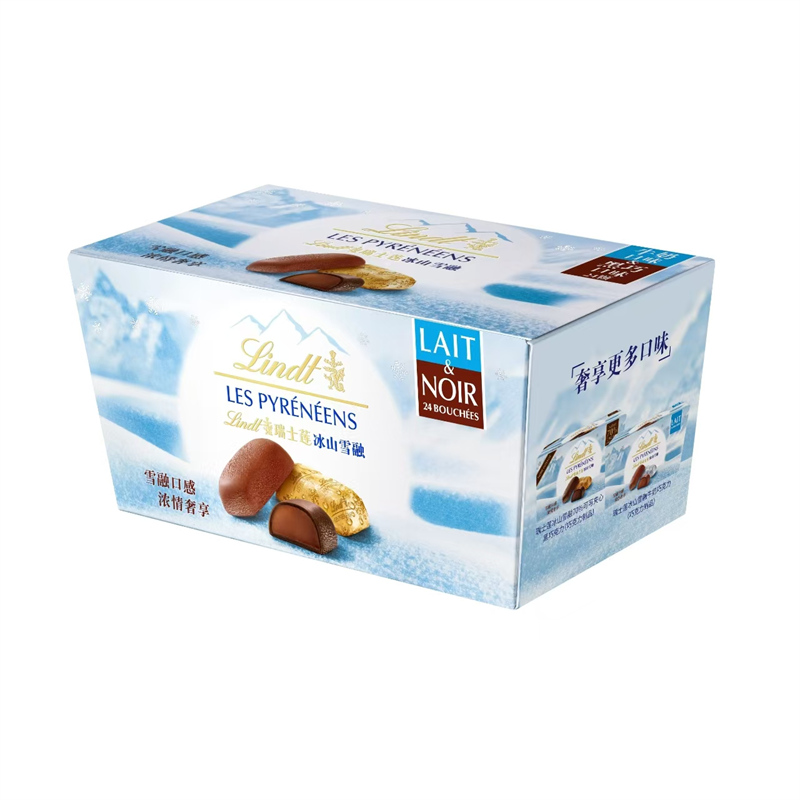 Lindt瑞士莲进口冰山雪融巧克力172g圣诞节礼盒冬季礼物零食糖果