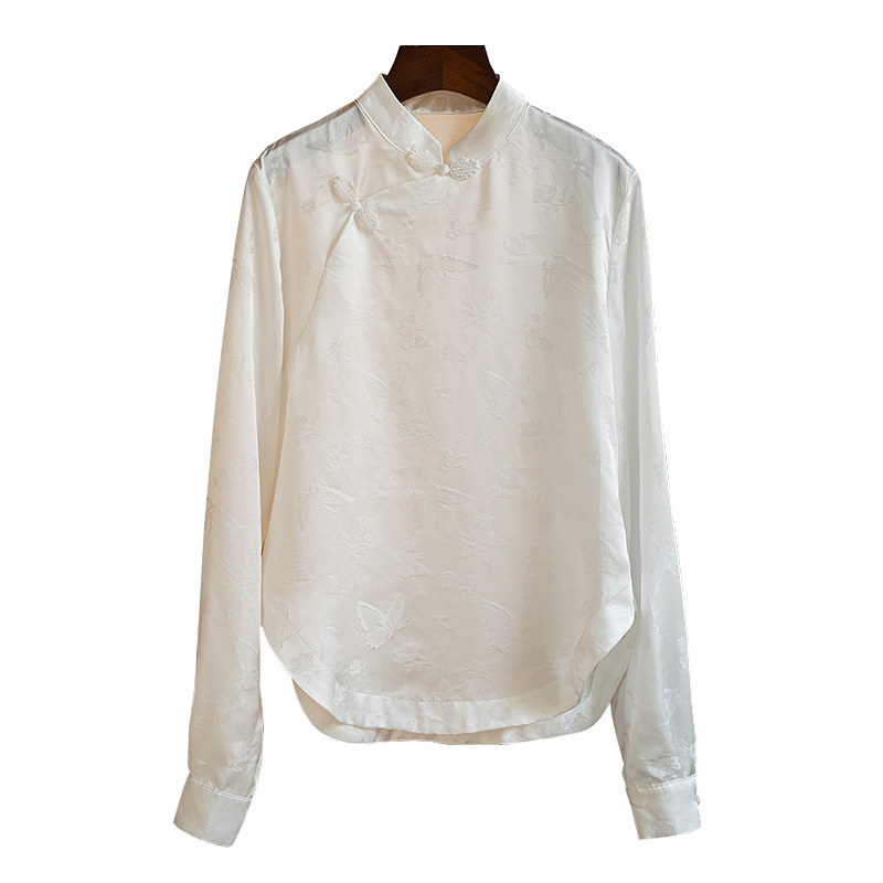 中国风盘扣女2022春装新款中式衬衫 jmfive衬衫