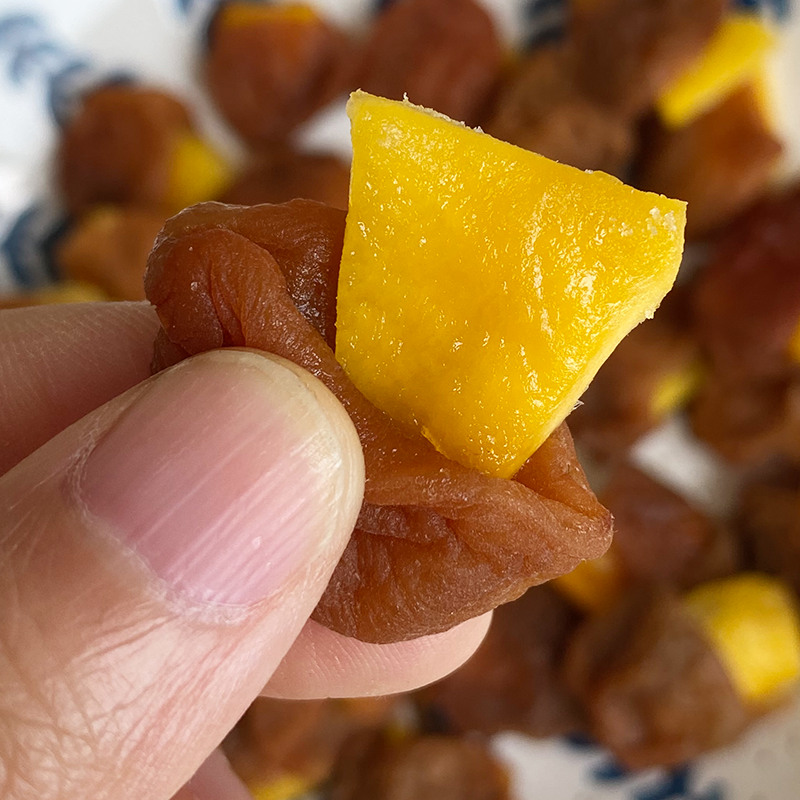 来甘多梅有芒果青梅干夹芒果干无核酸甜话梅子肉蜜饯果脯开胃零食 - 图0