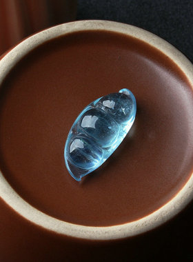 男女海蓝宝又蓝又透吊坠仅一件