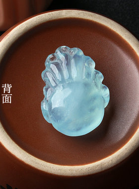 男女海蓝宝蓝色水晶吊坠孤品