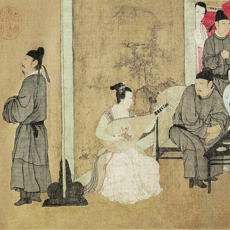 【13年老店】正品中国画手卷临摹范本五代·顾闳中《韩熙载夜宴图》江西美术出版社精品热卖_虎窝淘