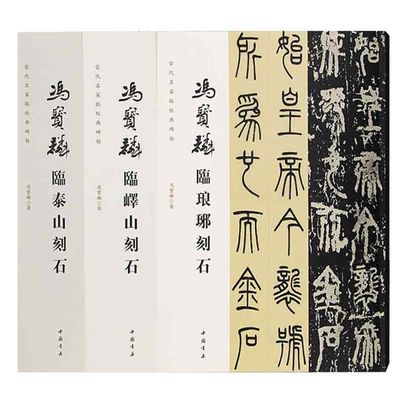 全3册【14年老店】冯宝麟临泰山刻石临峄山刻临琅琊刻石当代名家临经典碑帖篆书练字帖毛笔初学者篆刻书法临摹千字文教程笔法解析