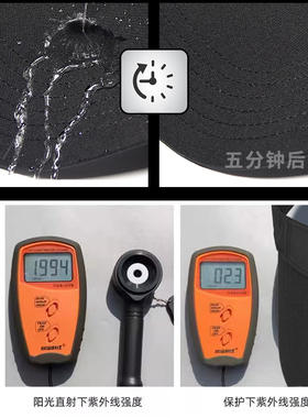 大帽檐遮阳帽男大头围空顶帽防晒