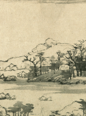富春山居图国画山水画字画客厅挂画黄公望无用师卷非手绘卷轴装裱