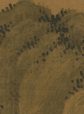 王翚山水画关山秋霁图客厅明清仿古挂画中堂装饰画非手绘真迹卷轴