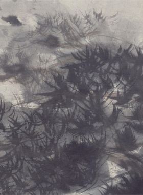 傅抱石山水画人物画国画风雨归舟图字画挂画客厅装饰画赠卷轴装裱