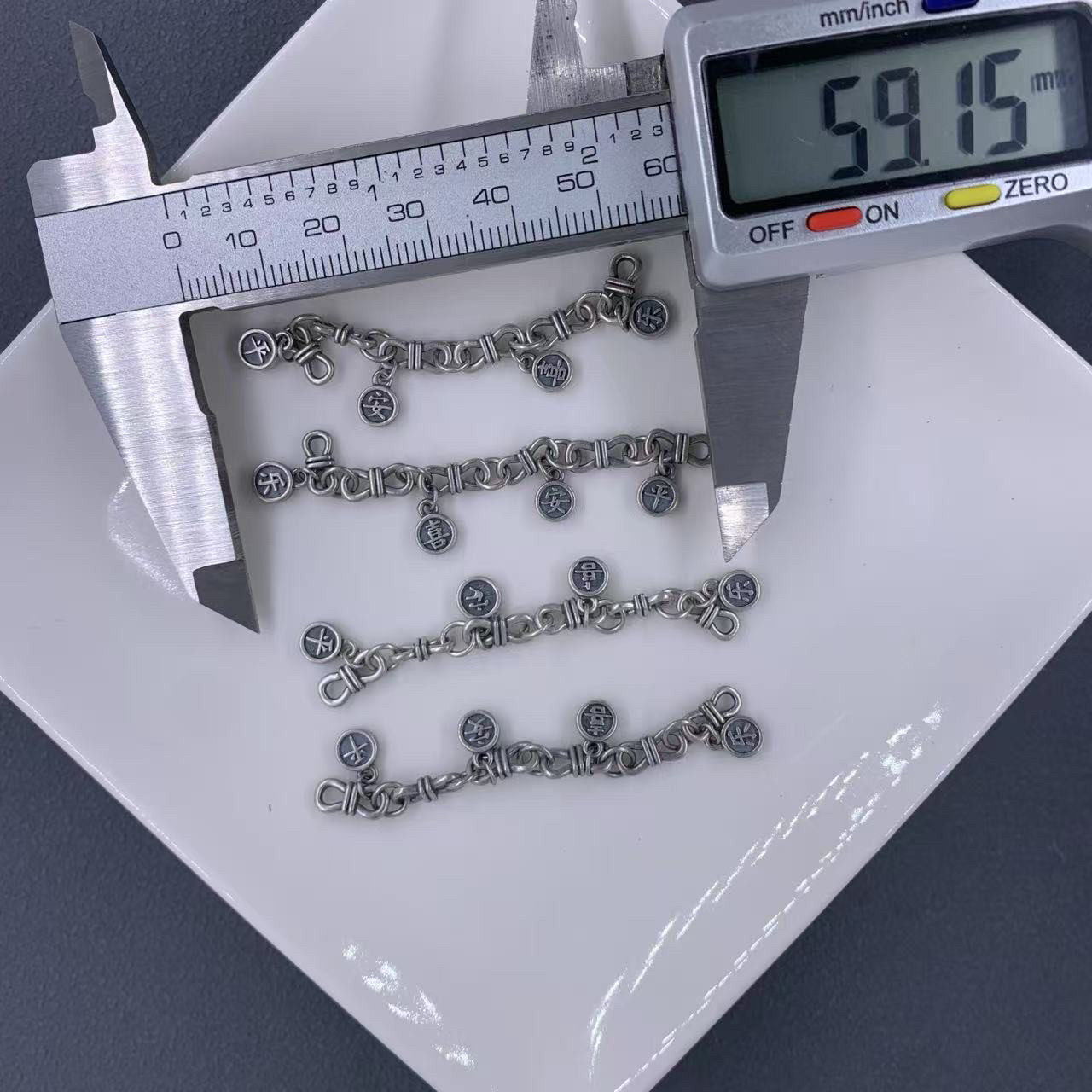 DIY精工三七老银复古平安喜乐流苏吊件挂件长链花朵吊坠手工配件,淘宝优惠券,粉丝福利购,淘宝优惠卷