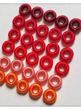 手工编无痕绕线圈彩色圆环手绳手链项链固定小隔圈diy饰品配件