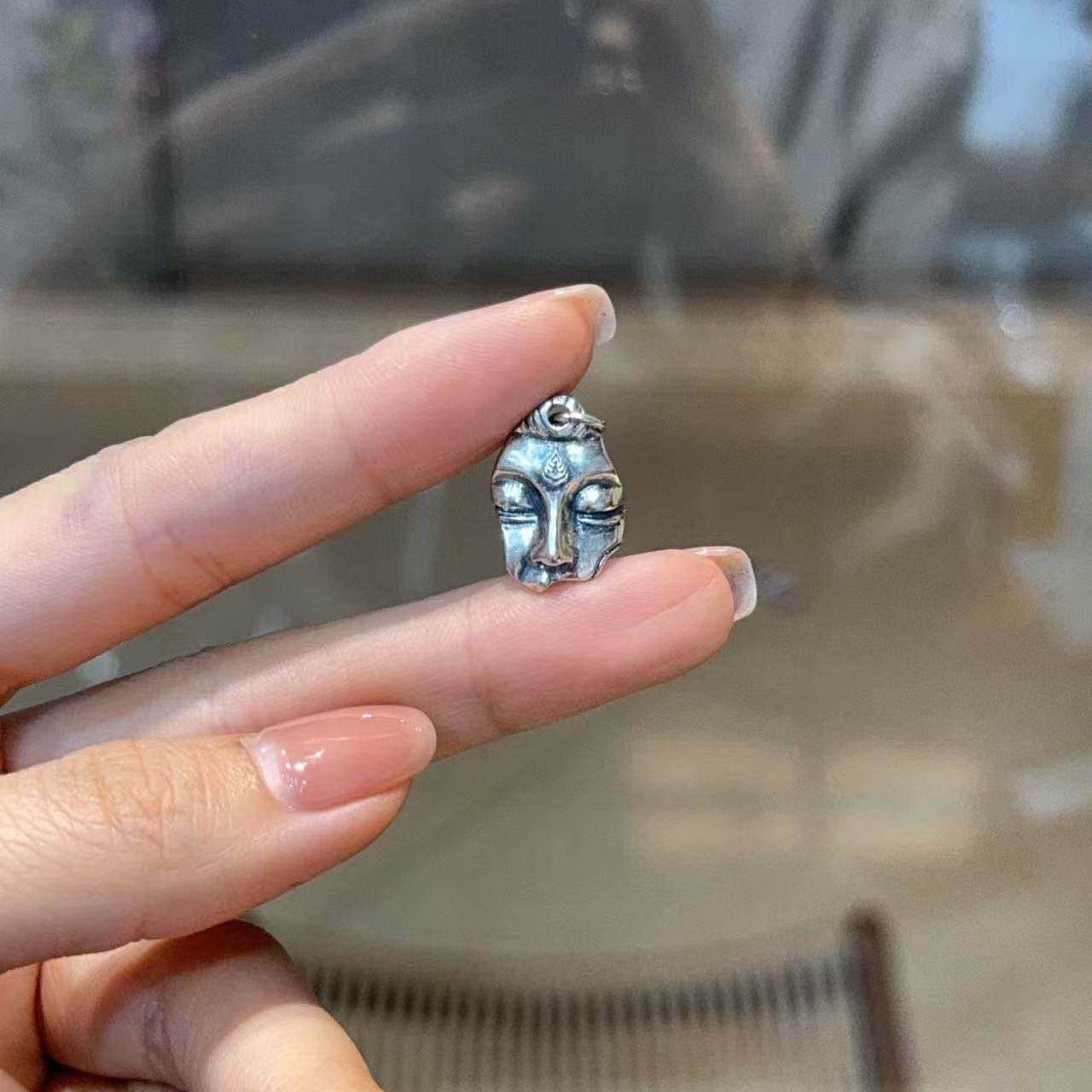 精工三七银观自在吊坠配件手工DIY编绳小众吊坠简约百搭配饰配件,淘宝优惠券,粉丝福利购,淘宝优惠卷