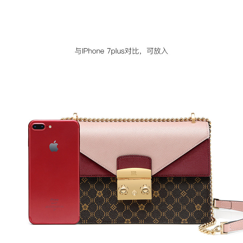 hr赫莲娜斜挎小方包女2020老花包 hr女士包袋