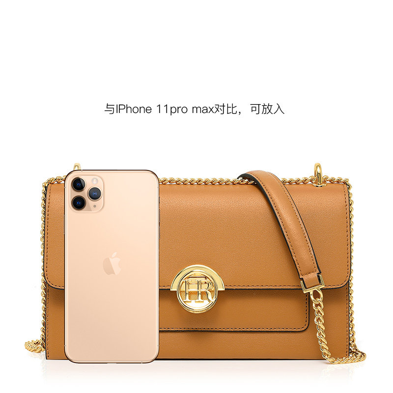 hr赫莲娜链条小方包2020秋季斜挎包 hr女士包袋