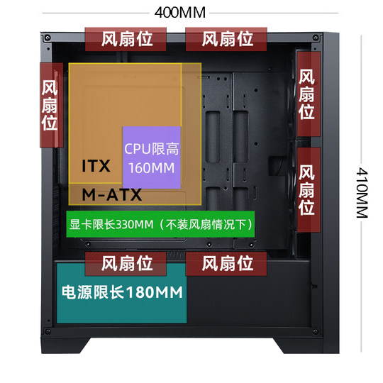Xianma Xiaozque MATX dustproof and heat dissipation small chassis