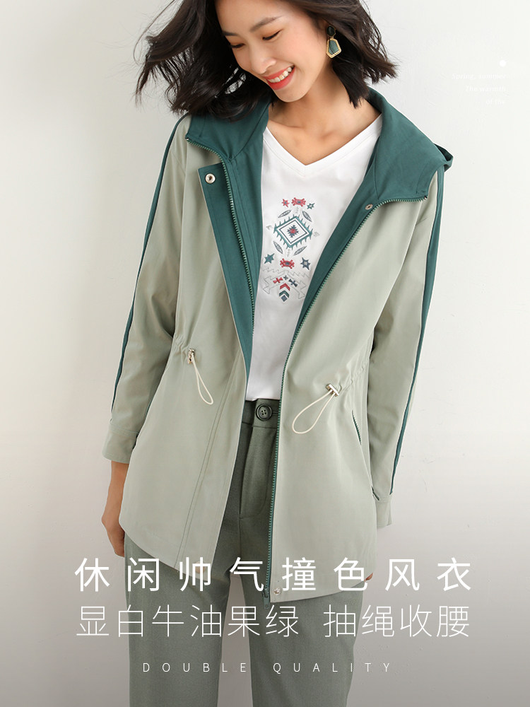 熙世界2020秋装新款休闲帅气a风衣 sllsky服饰风衣