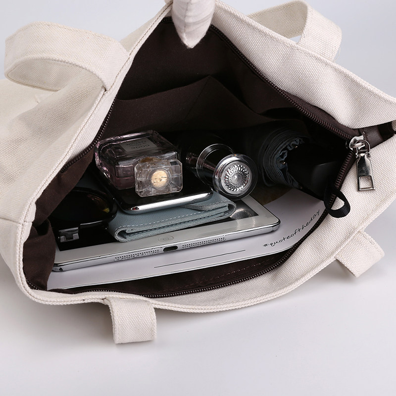 2020新款帆布包简约袋日系单肩包 伊酷女士包袋