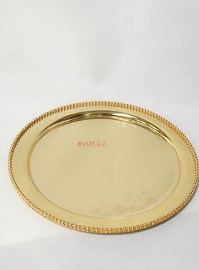欧式金属蛋糕盘 高档镀银果盘 下午茶糕点托盘 客厅装饰首饰摆件