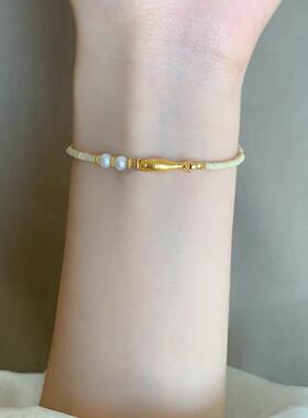 足金999小黄鱼年年有鱼黄金小鱼手链锦鱼转运珠金鱼沙丁鱼小配件