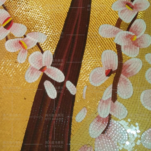 Человек Тяньсин Хрустальный стеклянный мозаика разрезает способность крыльца Фоно Стена Дерево Фортуна Счасть