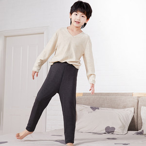 七只羊儿童棉裤冬季加厚加绒外穿男女童羊毛裤三层保暖羊绒裤900